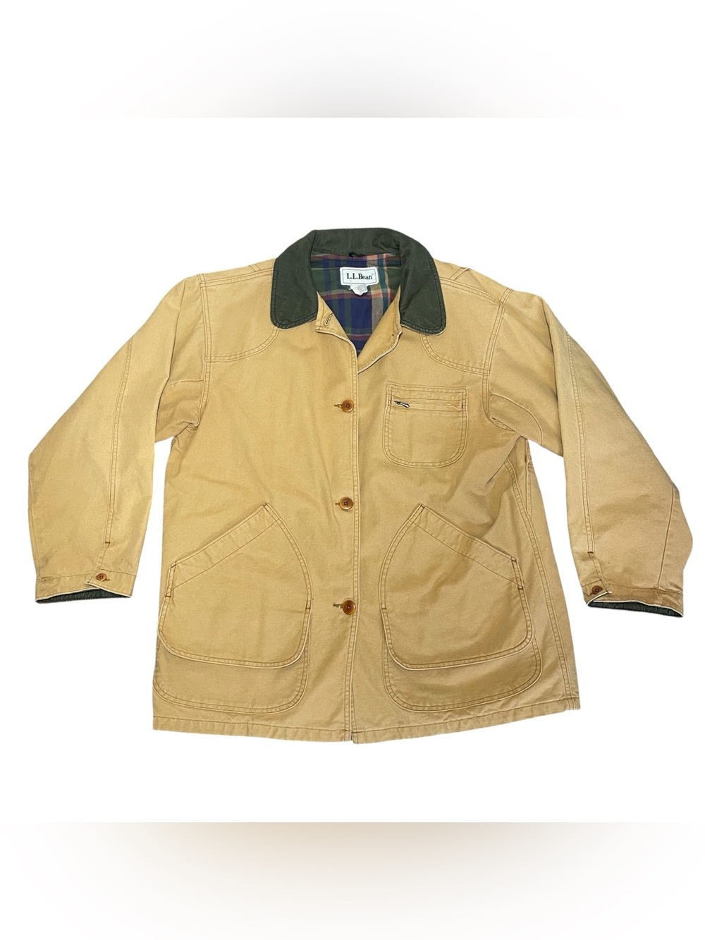 L.L. Bean Vintage Field Coat Chore Jacket Canvas button down